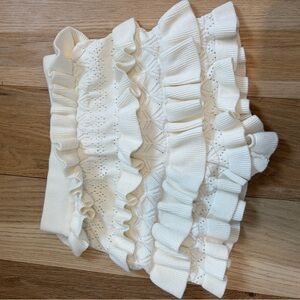 Amazon Women's Cream Ruffle Skort